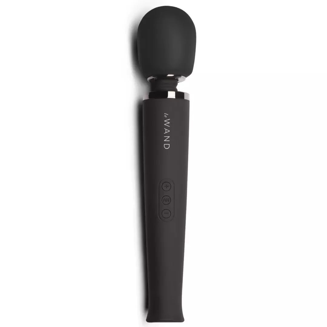 Le Wand Massager Black – įkraunamas daugiafunkcis silikoninis masažuoklis