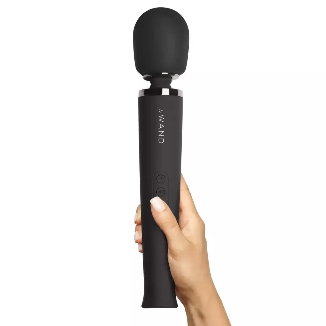 Le Wand Massager Black – įkraunamas daugiafunkcis silikoninis masažuoklis