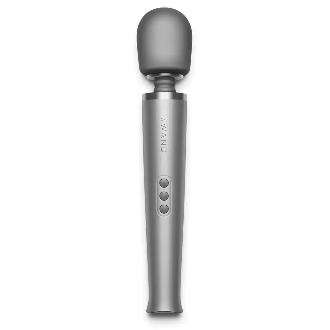 Le Wand Massager Grey – įkraunamas prabangus masažuoklis, 10 greičių, 20 režimų