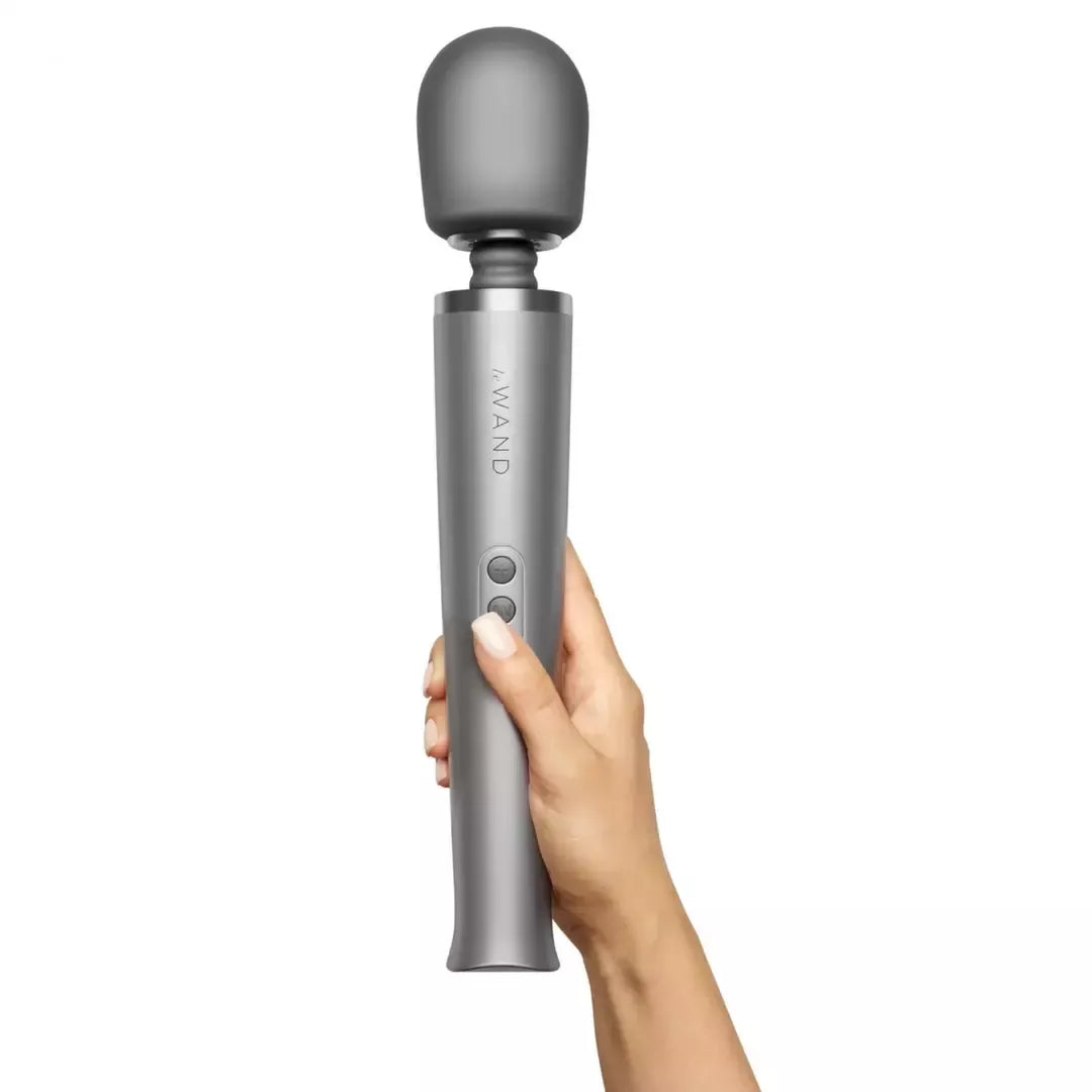 Le Wand Massager Grey – įkraunamas prabangus masažuoklis, 10 greičių, 20 režimų