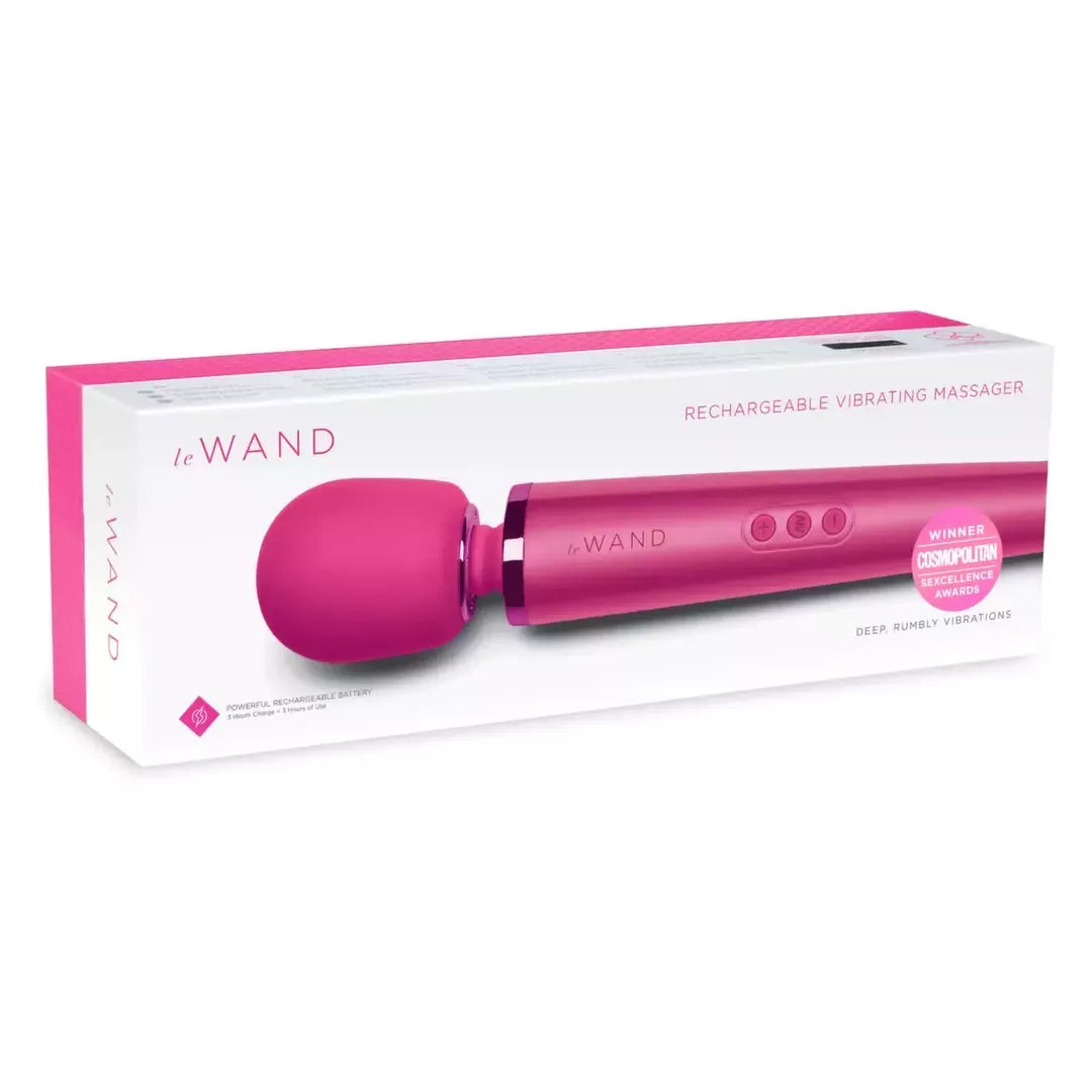 Le Wand Massager Magenta – daugiafunkcis įkraunamas masažuoklis, 340 mm