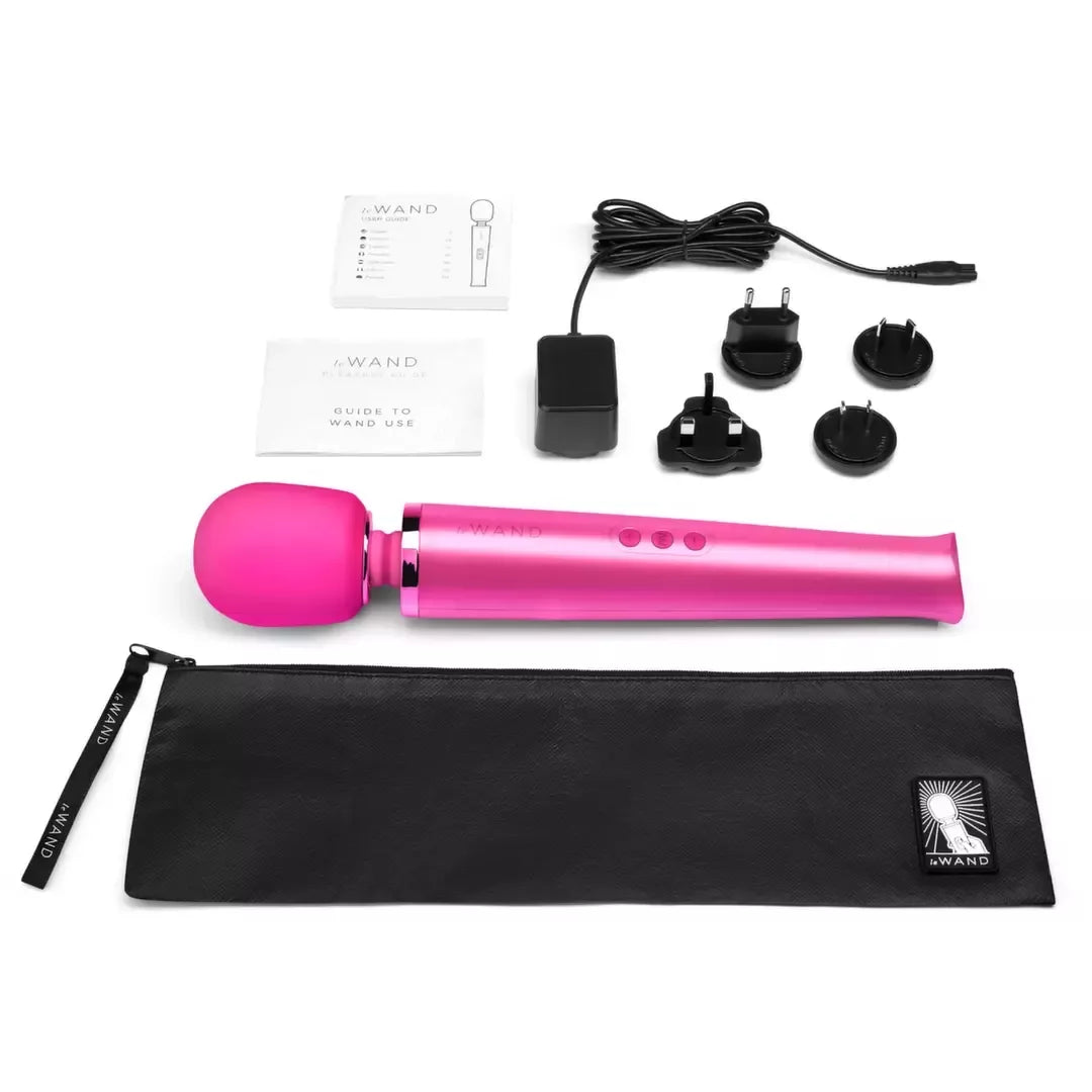 Le Wand Massager Magenta – daugiafunkcis įkraunamas masažuoklis, 340 mm