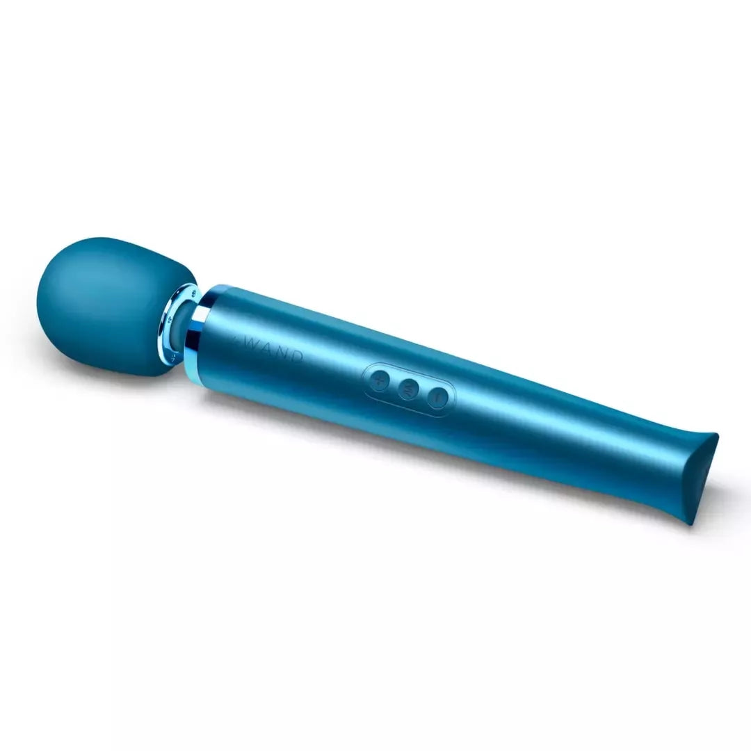 Le Wand Massager Pacific Blue - įkraunamas, 10 intensyvumo lygių