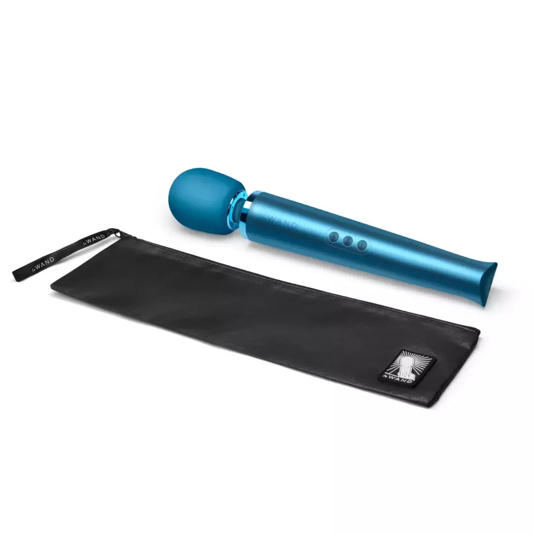 Le Wand Massager Pacific Blue - įkraunamas, 10 intensyvumo lygių