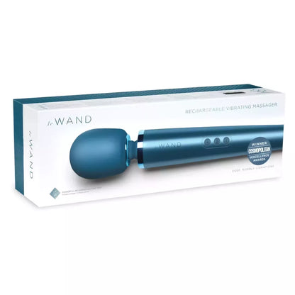 Le Wand Massager Pacific Blue - įkraunamas, 10 intensyvumo lygių