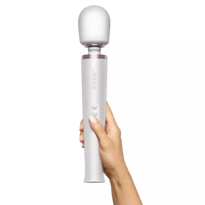 Le Wand Massager Pearl White – įkraunamas, įvairių greičių intymus prietaisas