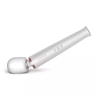 Le Wand Massager Pearl White – įkraunamas, įvairių greičių intymus prietaisas