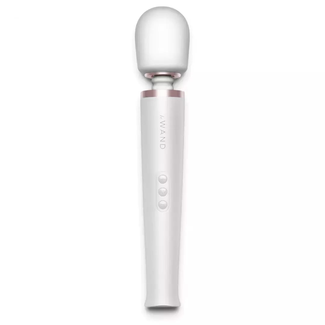 Le Wand Massager Pearl White – įkraunamas, įvairių greičių intymus prietaisas