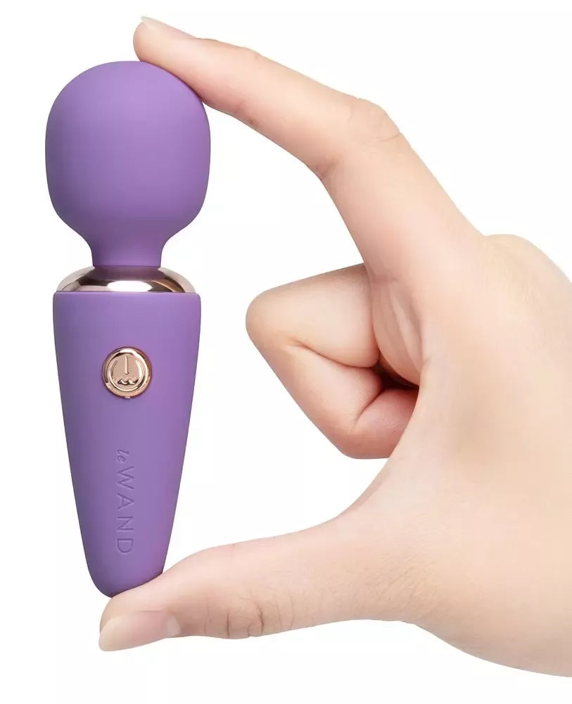 Le Wand Mini Microwand Rose kompaktiškas įkraunamas masažuoklis, 10 cm