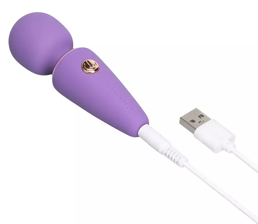 Le Wand Mini Microwand Rose kompaktiškas įkraunamas masažuoklis, 10 cm