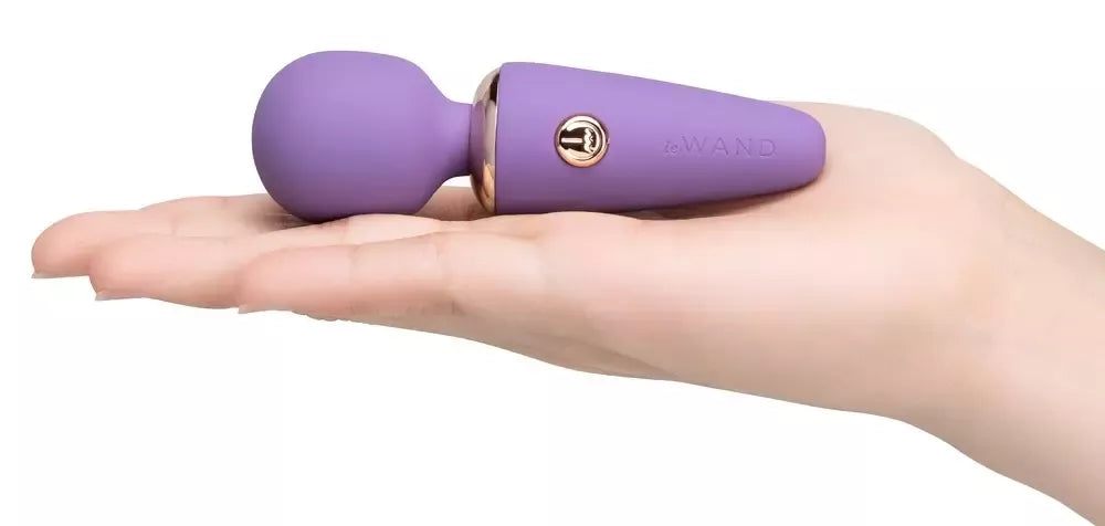 Le Wand Mini Microwand Rose kompaktiškas įkraunamas masažuoklis, 10 cm