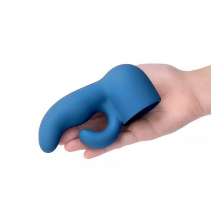 Le Wand Petite dvigubas svorinis silikoninis priedas, banguotas dizainas, 13 cm