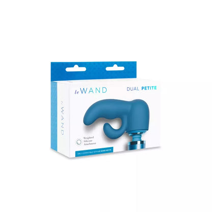 Le Wand Petite dvigubas svorinis silikoninis priedas, banguotas dizainas, 13 cm
