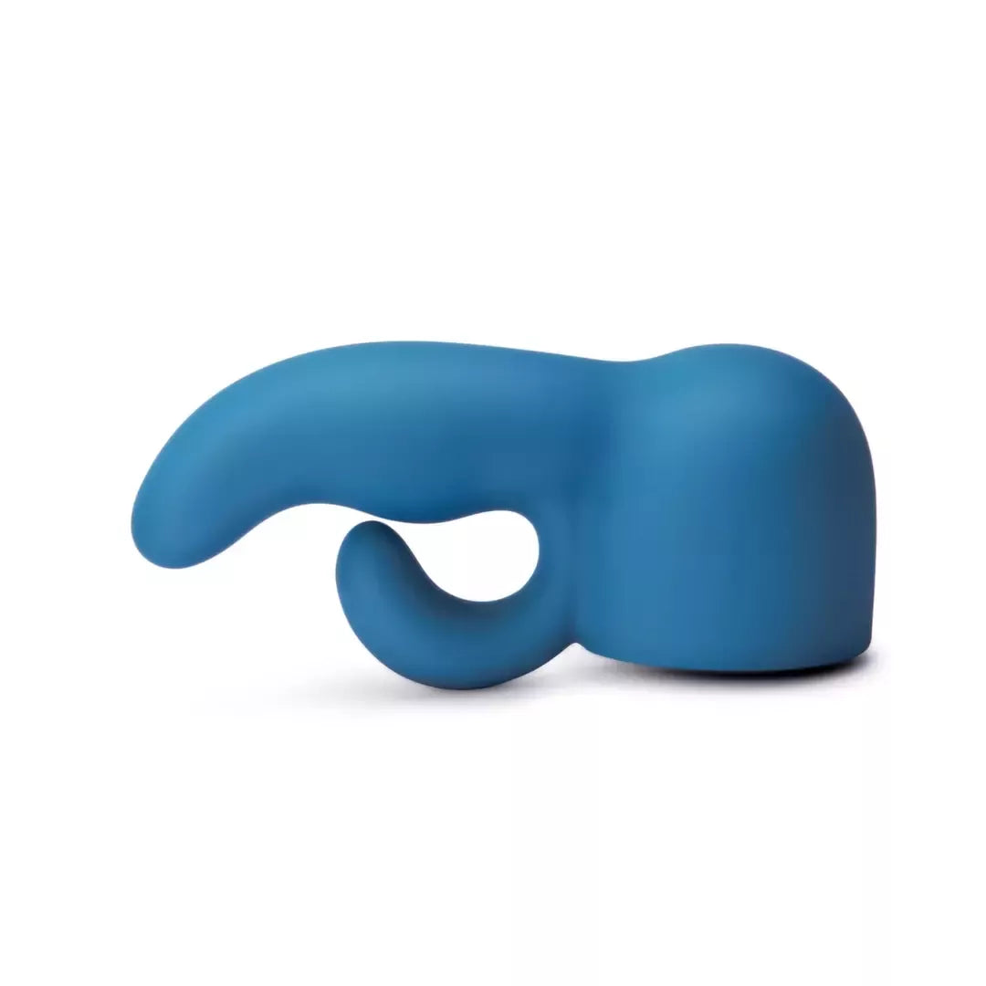 Le Wand Petite dvigubas svorinis silikoninis priedas, banguotas dizainas, 13 cm