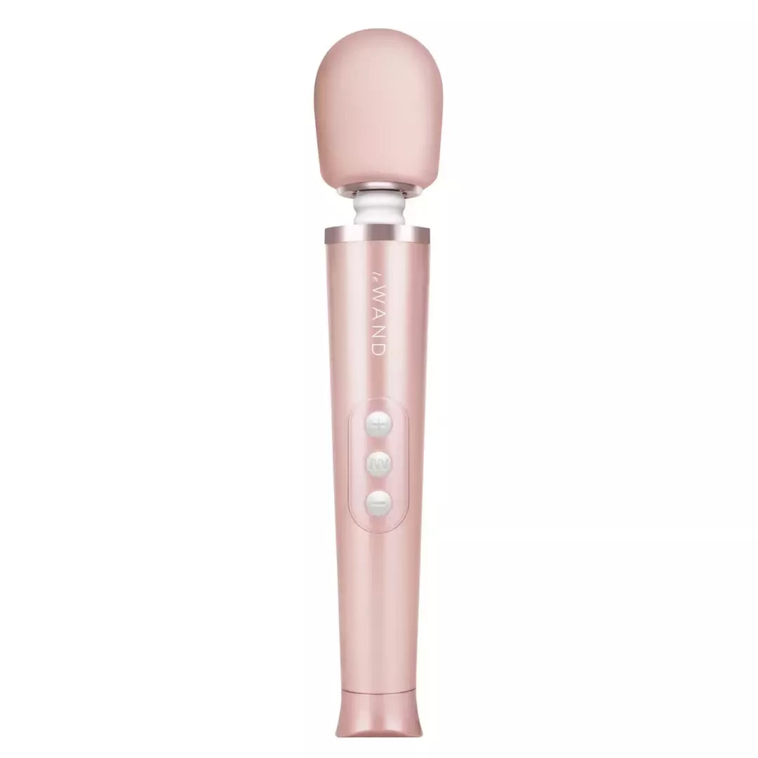 Le Wand Petite Massager Rose Gold USB, 10 greičių, kelioninis rinkinys
