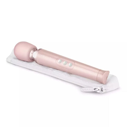 Le Wand Petite Massager Rose Gold USB, 10 greičių, kelioninis rinkinys