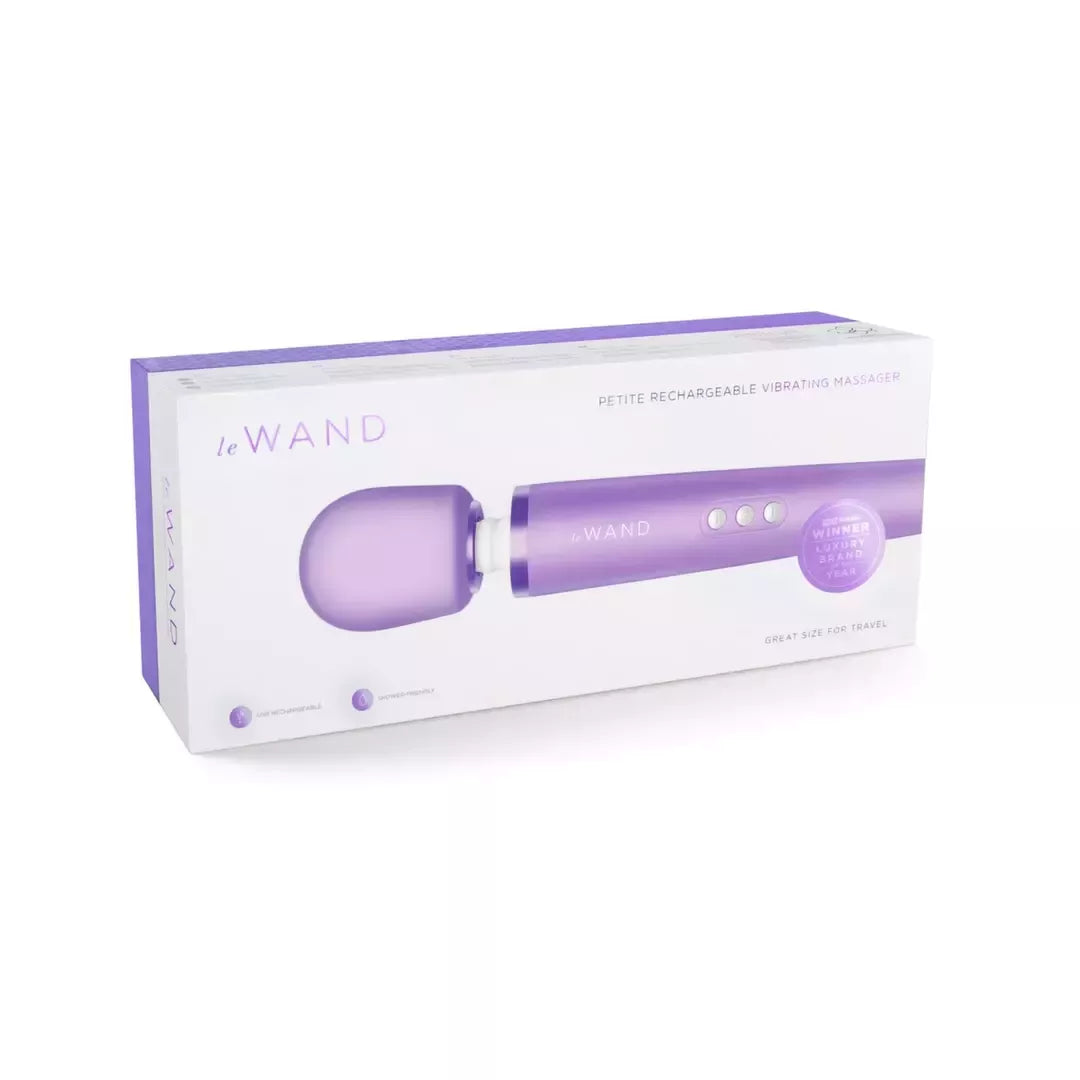Le Wand Petite Violet vibratorių masažuoklis – kompaktiškas įkraunamas modelis