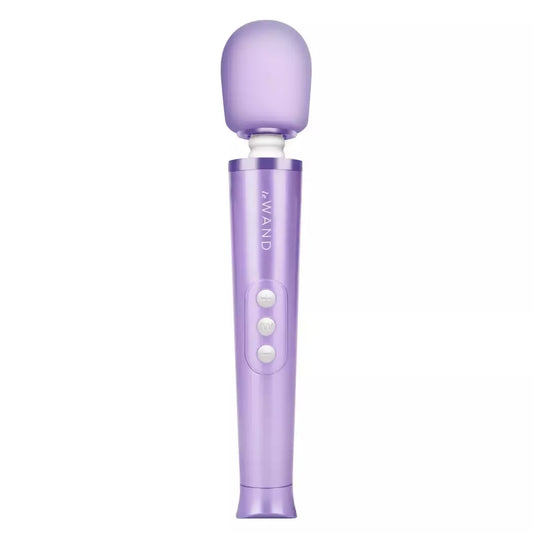 Le Wand Petite Violet vibratorių masažuoklis – kompaktiškas įkraunamas modelis