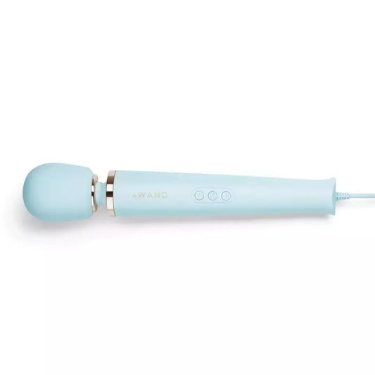 Le Wand Plug-In Massager Sky Blue – galingas klasikinis vibruojantis prietaisas