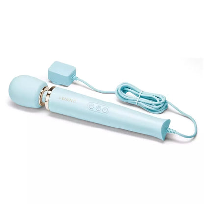 Le Wand Plug-In Massager Sky Blue – galingas klasikinis vibruojantis prietaisas