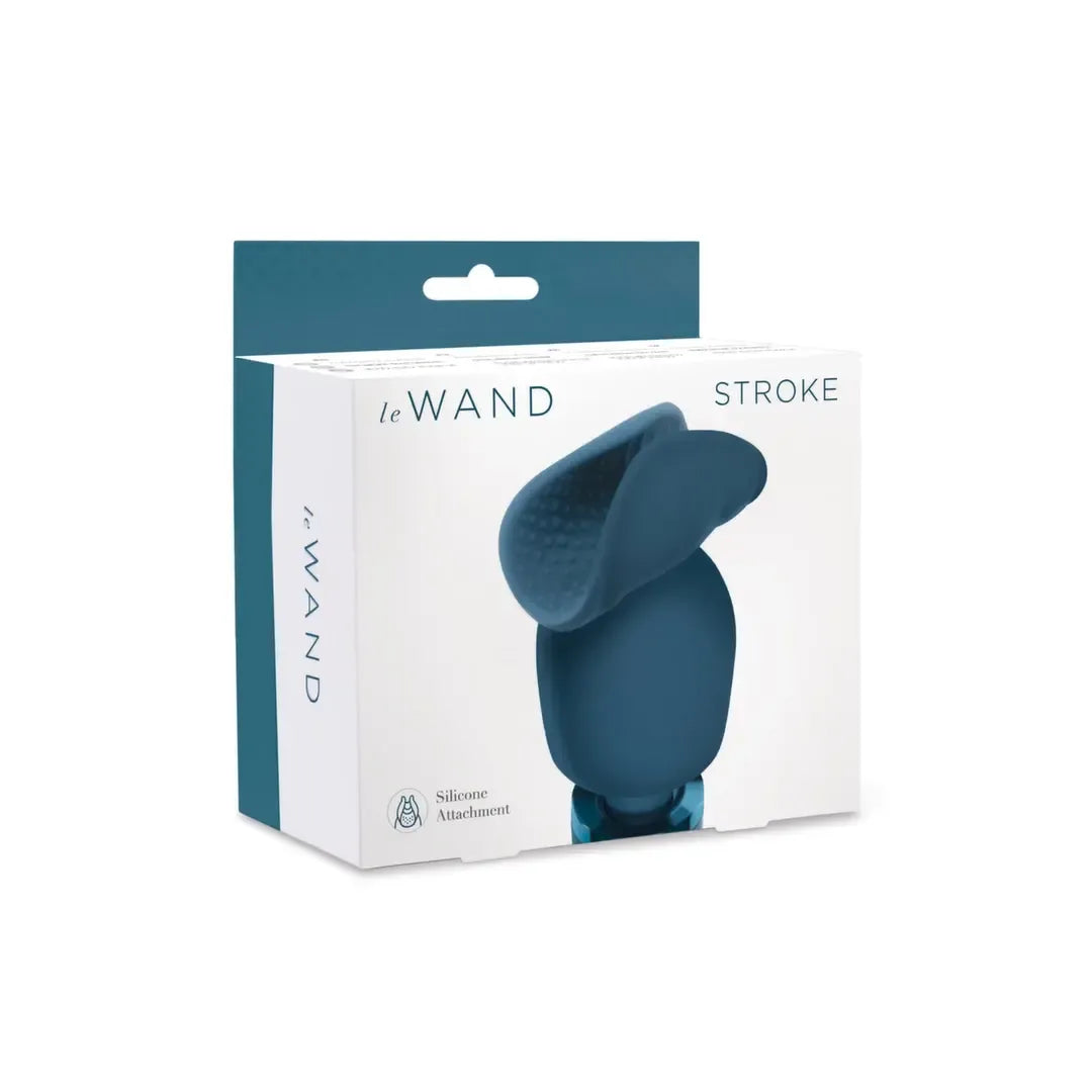 Le Wand Stroke silikoninis antgalis – tekstūruotas aksesuaras, pilkas