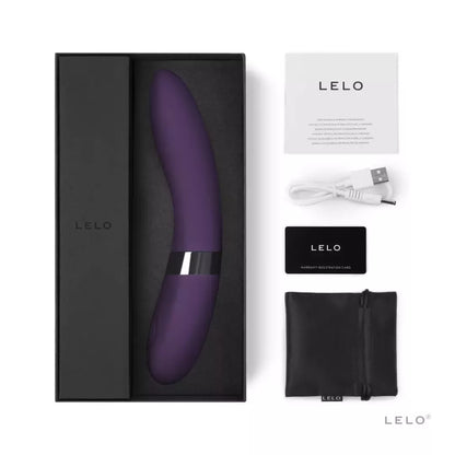 LELO Elise 2 Plum – silikoninis masažuoklis su dviem varikliais, atsparus vandeniui, 8 režimai