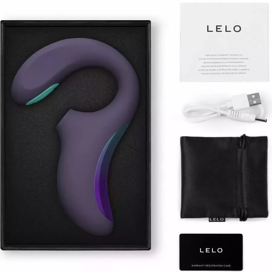 LELO Enigma Double Sonic intymus prietaisas, Cyber Purple – valdymas programėle