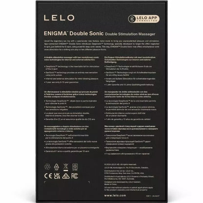 LELO Enigma Double Sonic intymus prietaisas, Cyber Purple – valdymas programėle