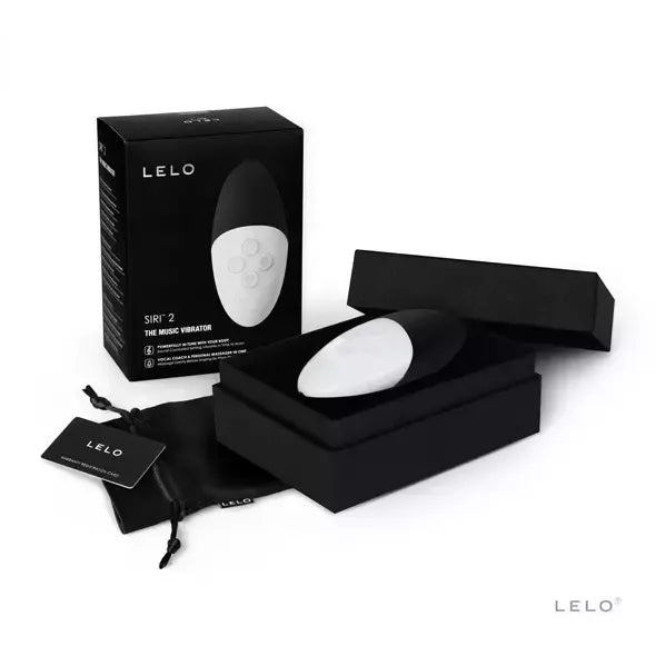 LELO SIRI 2 Black – į garsą reaguojantis kompaktiškas masažuoklis, atsparus vandeniui