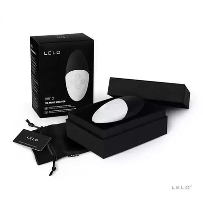LELO SIRI 2 Black – į garsą reaguojantis kompaktiškas masažuoklis, atsparus vandeniui