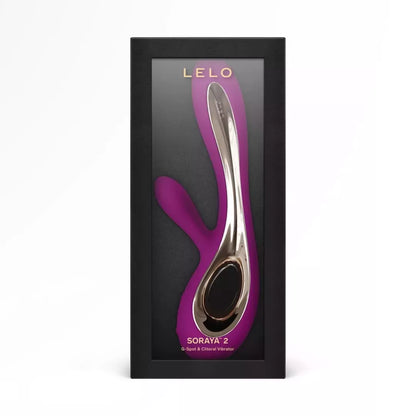 Lelo Soraya 2 Deep Rose dvigubo poveikio intymus masažuoklis, 12 režimų