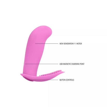 Leon Intimate belaidis vibratorius su nuotolinio valdymo pulteliu, 10 greičių, silikoninis, rožinis