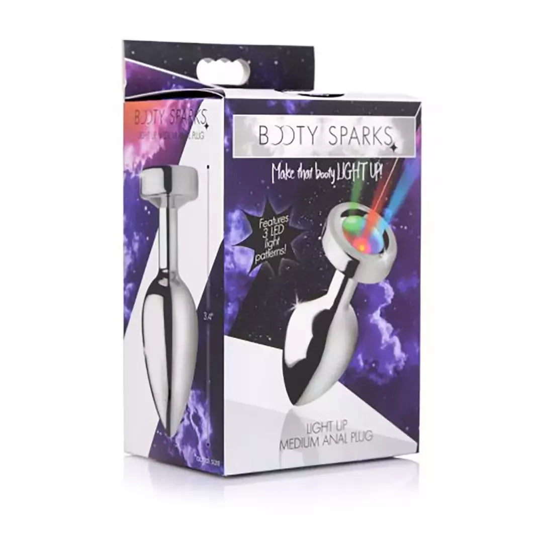 Light Up Medium LED Aluminium Plug – spalvoto apšvietimo efektas