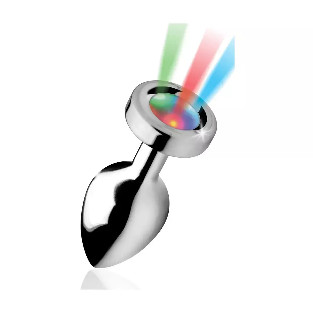 Light Up Medium LED Aluminium Plug – spalvoto apšvietimo efektas