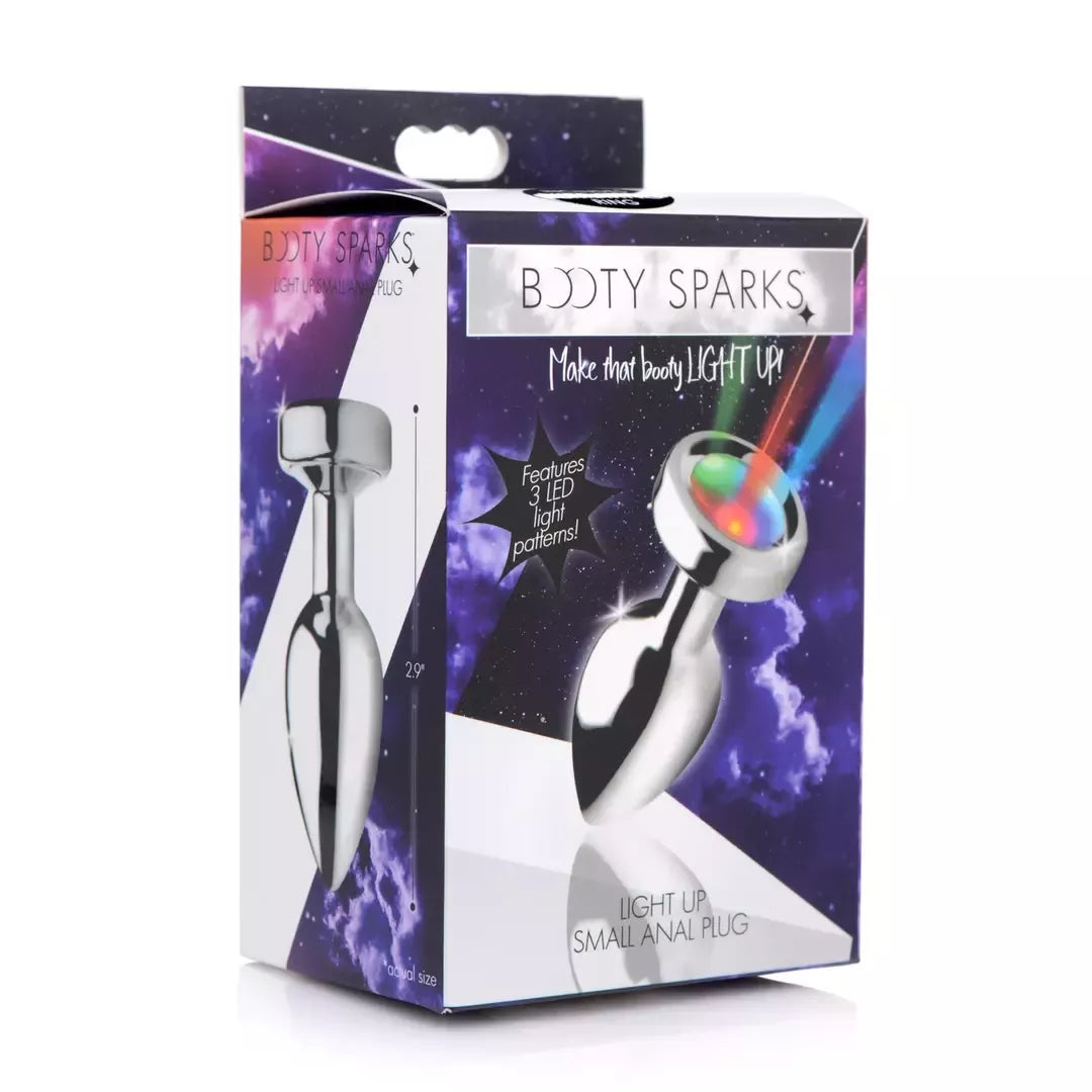 Light Up Small Plug – metalinis intymus aksesuaras su LED apšvietimu