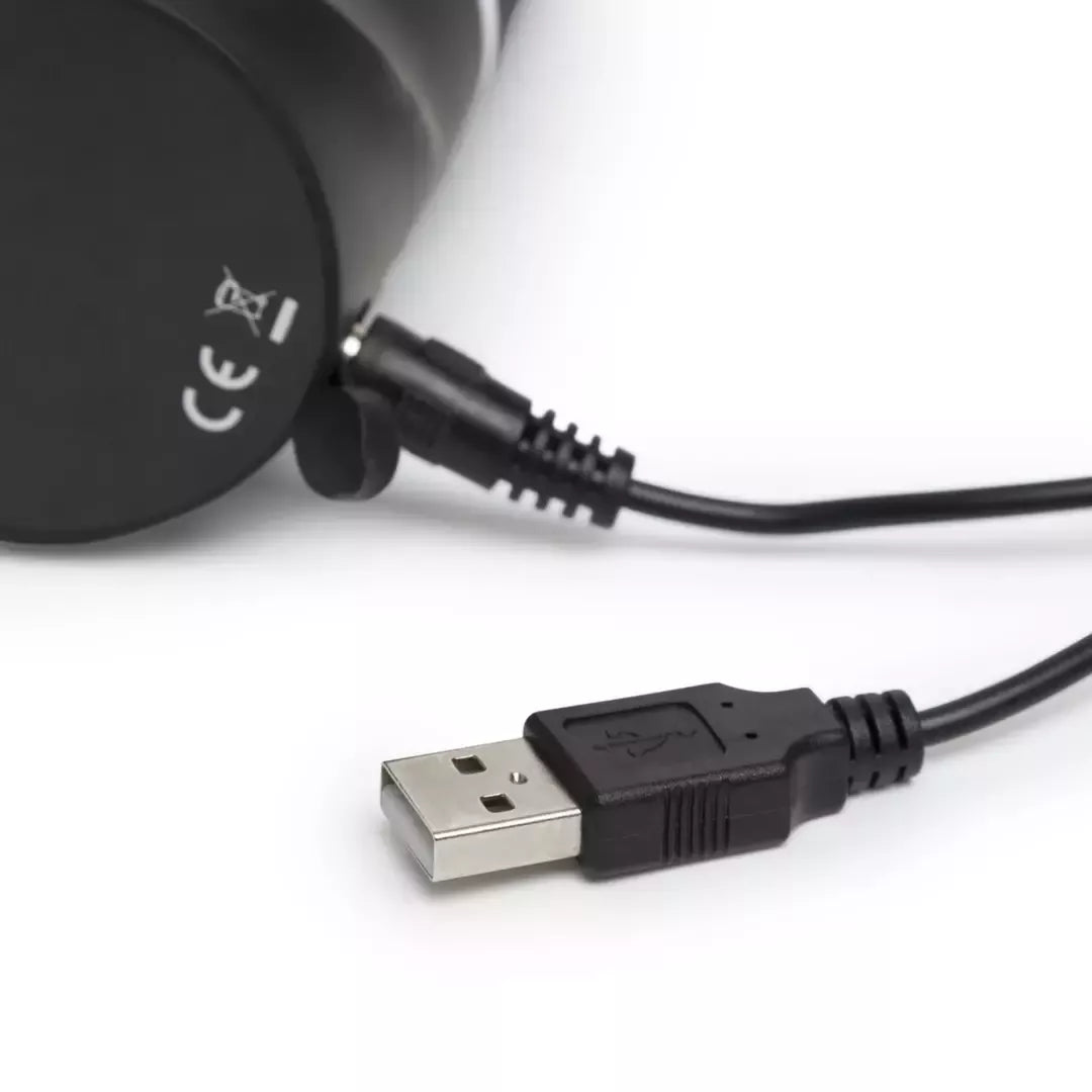 Lovehoney Happy Rabbit Realistic Black intymus vibratorius, 15 režimų, USB