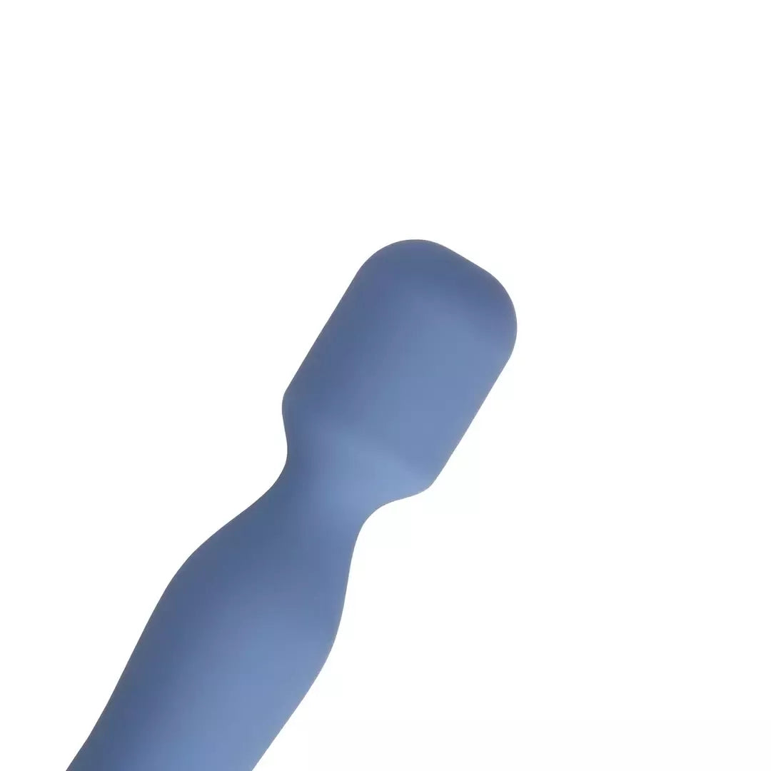 Loveline Mini Wand Blue Horizon – kompaktiškas briaunotas asmeninis masažuoklis