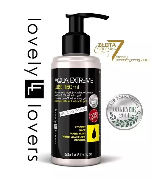 Lovely Lovers AQUA EXTREME itin efektyvus intymus gelis vandens pagrindu 150ml