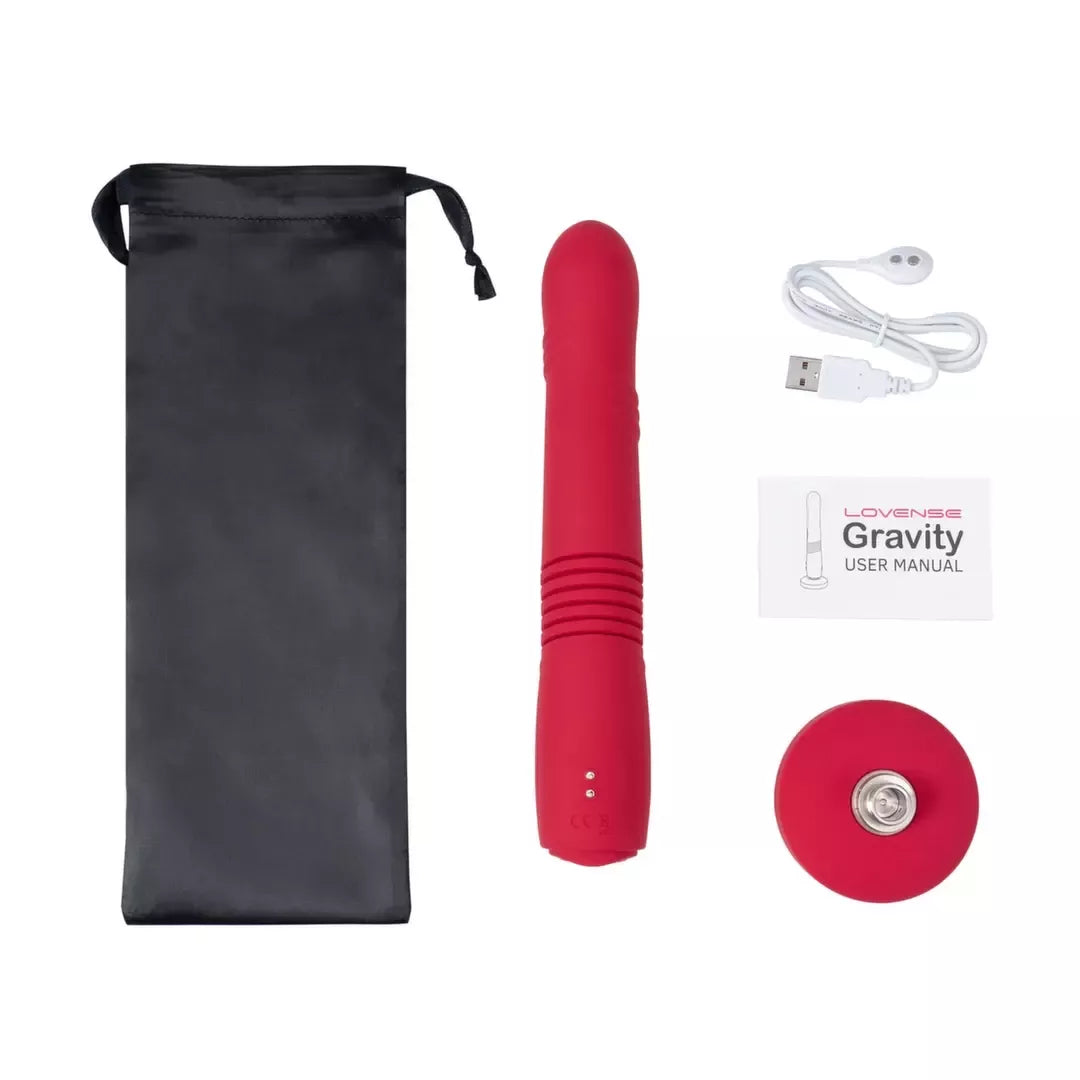Lovense Gravity programėle valdomas vibro stimuliatorius su stūmoklio funkcija, atsparus vandeniui, 385g