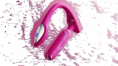 Lovense Lush Interactive Intimate Device Pink – programėle valdomas, su šviečiančia uodegėle