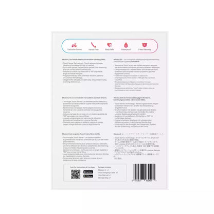 Lovense Mission 2 Pink Advanced Touch-Sense vibracinis prietaisas