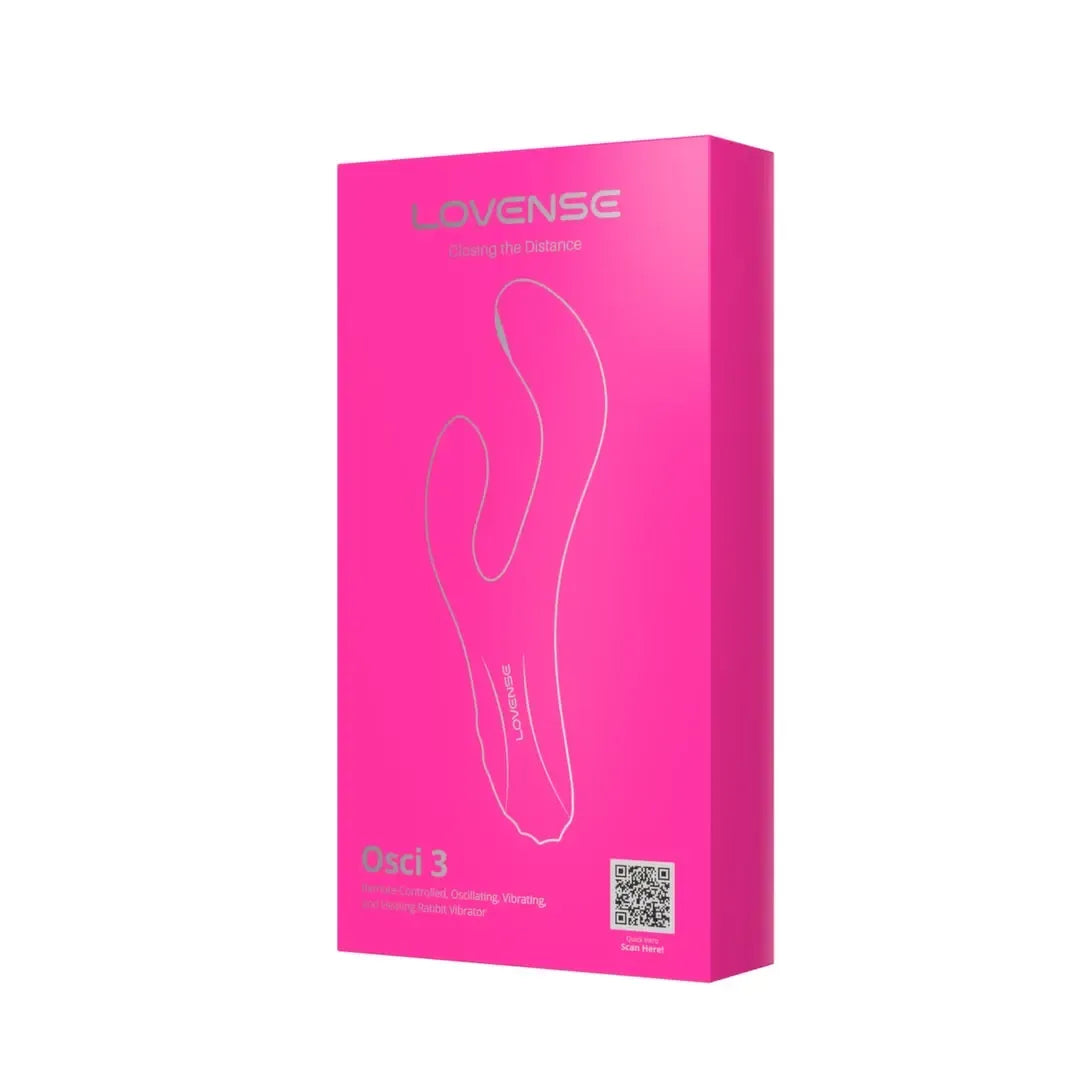 Lovense Osci 3 Pink – pažangus dvigubos stimuliacijos prietaisas su šildymo funkcija