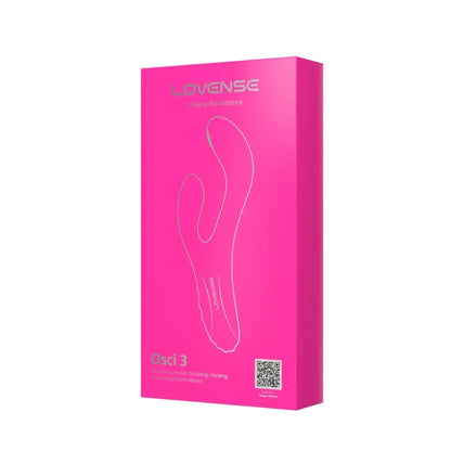 Lovense Osci 3 Pink – pažangus dvigubos stimuliacijos prietaisas su šildymo funkcija