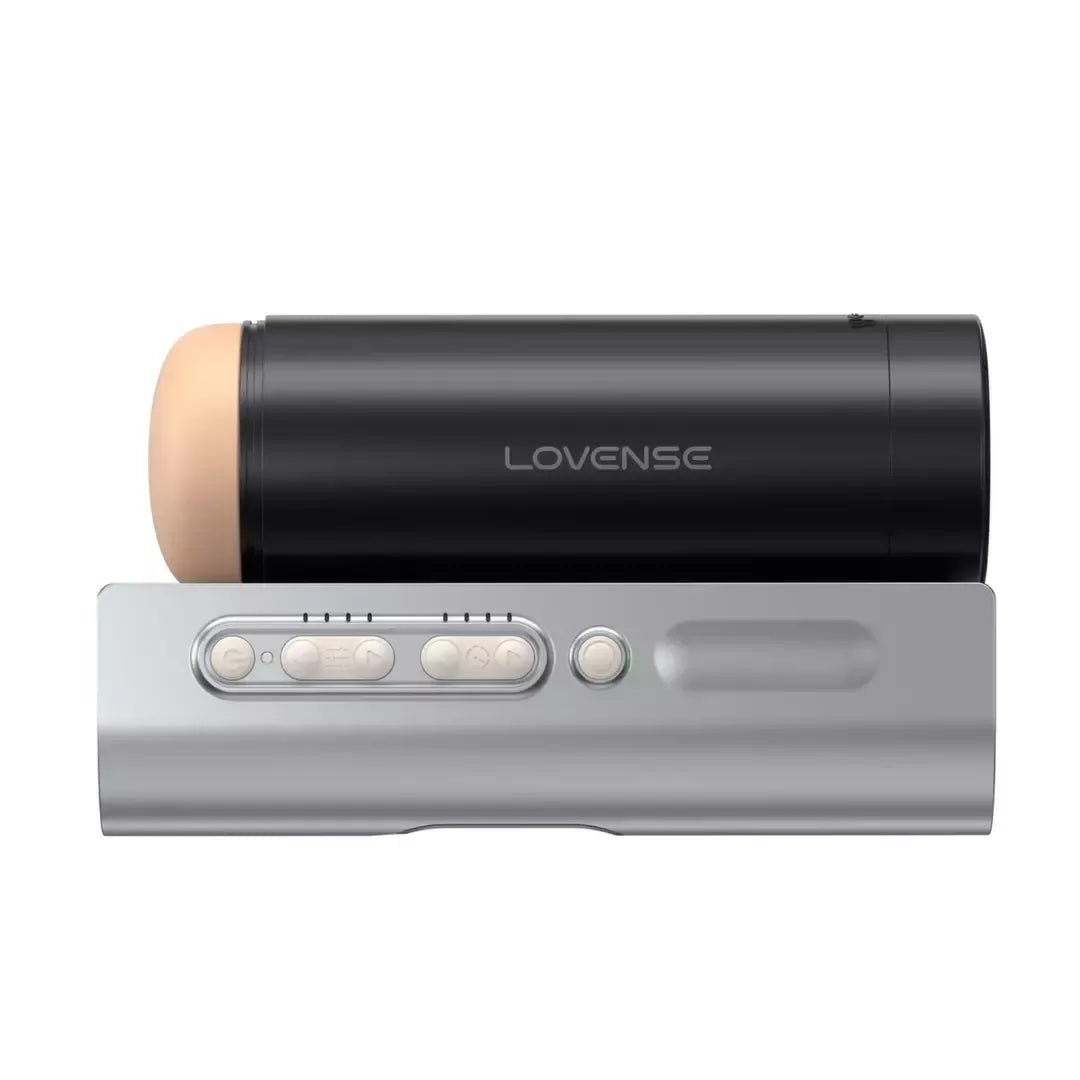 Lovense Solace Pro automatinis stūmoklinis įrenginys, juodas, 6 cm diapazonas