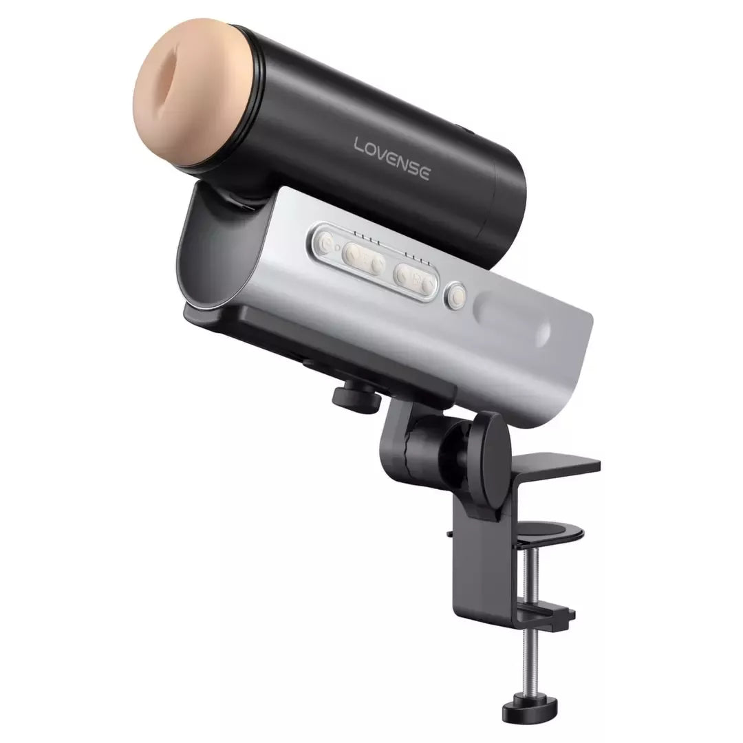 Lovense Solace Pro automatinis stūmoklinis įrenginys, juodas, 6 cm diapazonas