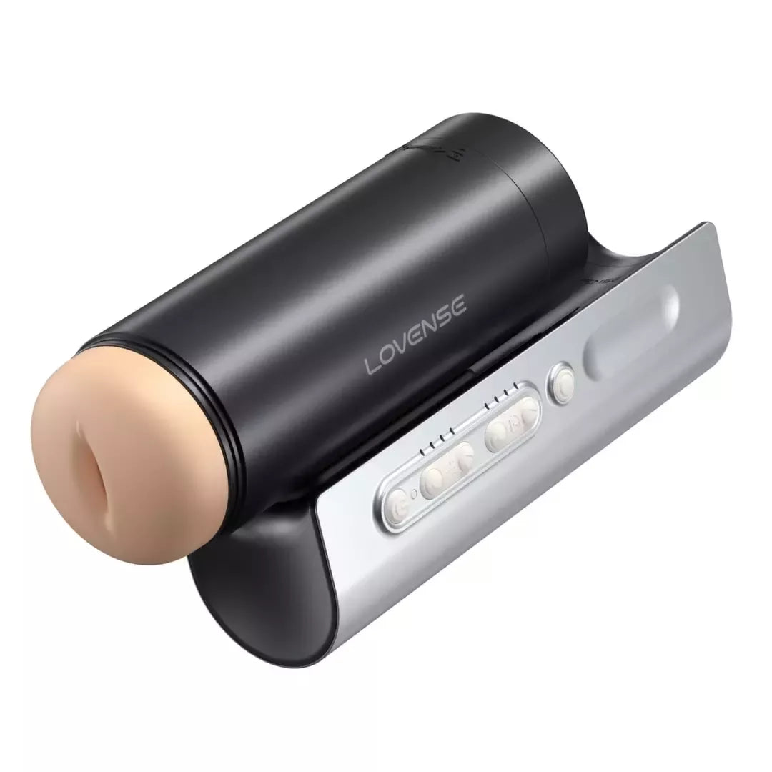 Lovense Solace Pro automatinis stūmoklinis įrenginys, juodas, 6 cm diapazonas