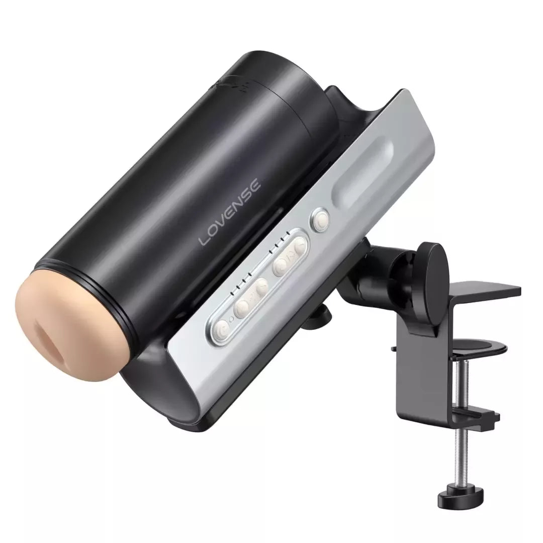 Lovense Solace Pro automatinis stūmoklinis įrenginys, juodas, 6 cm diapazonas