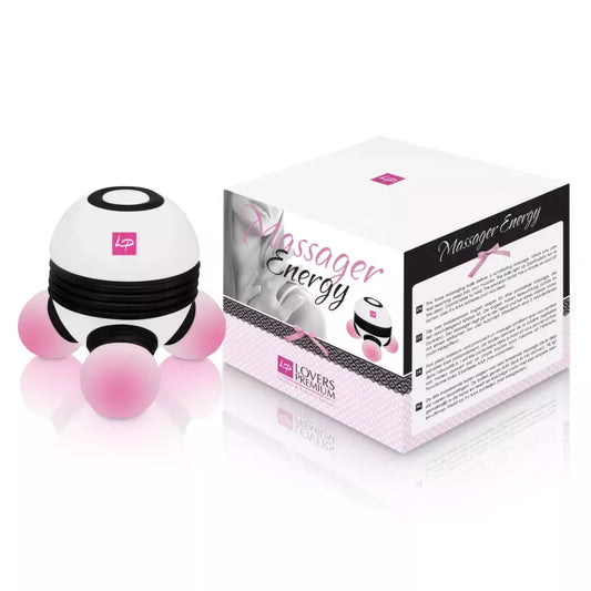 LoversPremium Energy Massager Compact Model su šviečiančiais rutuliukais 9x10cm
