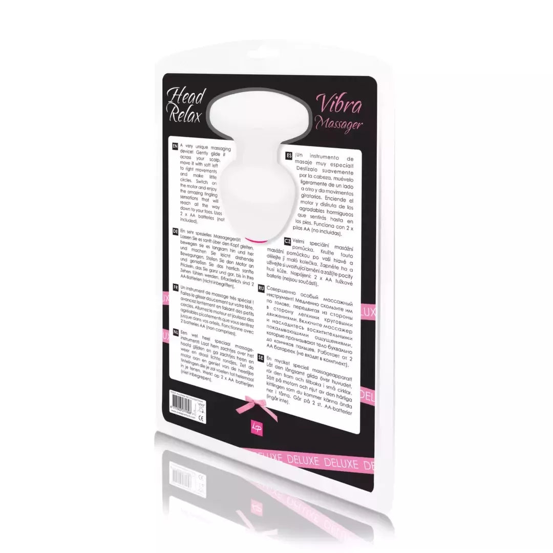 LoversPremium Head Relax Vibra Massager Deluxe – ergonomiškas vibruojantis galvos masažuoklis 28 cm
