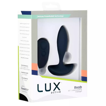 Lux Active Throb nuotoliniu būdu valdoma pulsuojanti silikoninė analinė sistema 11,4 cm